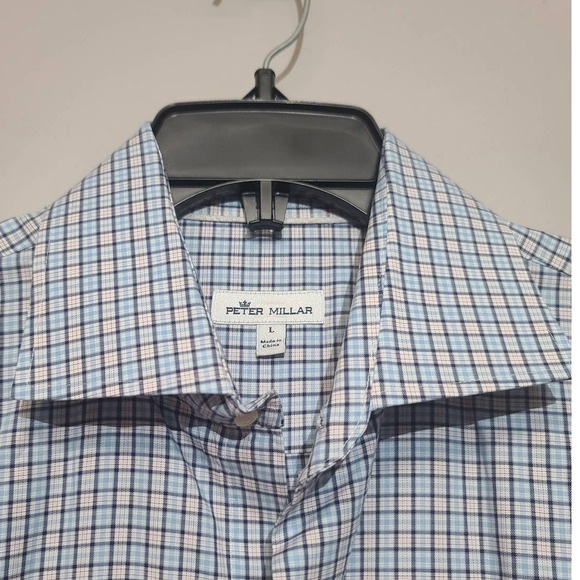 Peter Millar Tartan Plaid Button Shirt Size Large - Picture 4 of 6